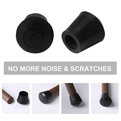 Tapas de goma para muebles y patas de silla Uxcell, ideales para un hogar sin ruidos 6