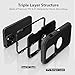 Jiunai for iPhone 15 Case, Heavy Duty Drop Protection Screenless Dual Layer Shockproof Rugged Tough Bumper Dust Proof Phone Case Compatible with iPhone 15 6.1 inches 2023 Released - Black