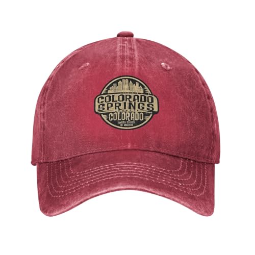 Colorado Fashion Caps for Mens Springs Summer Hats Red