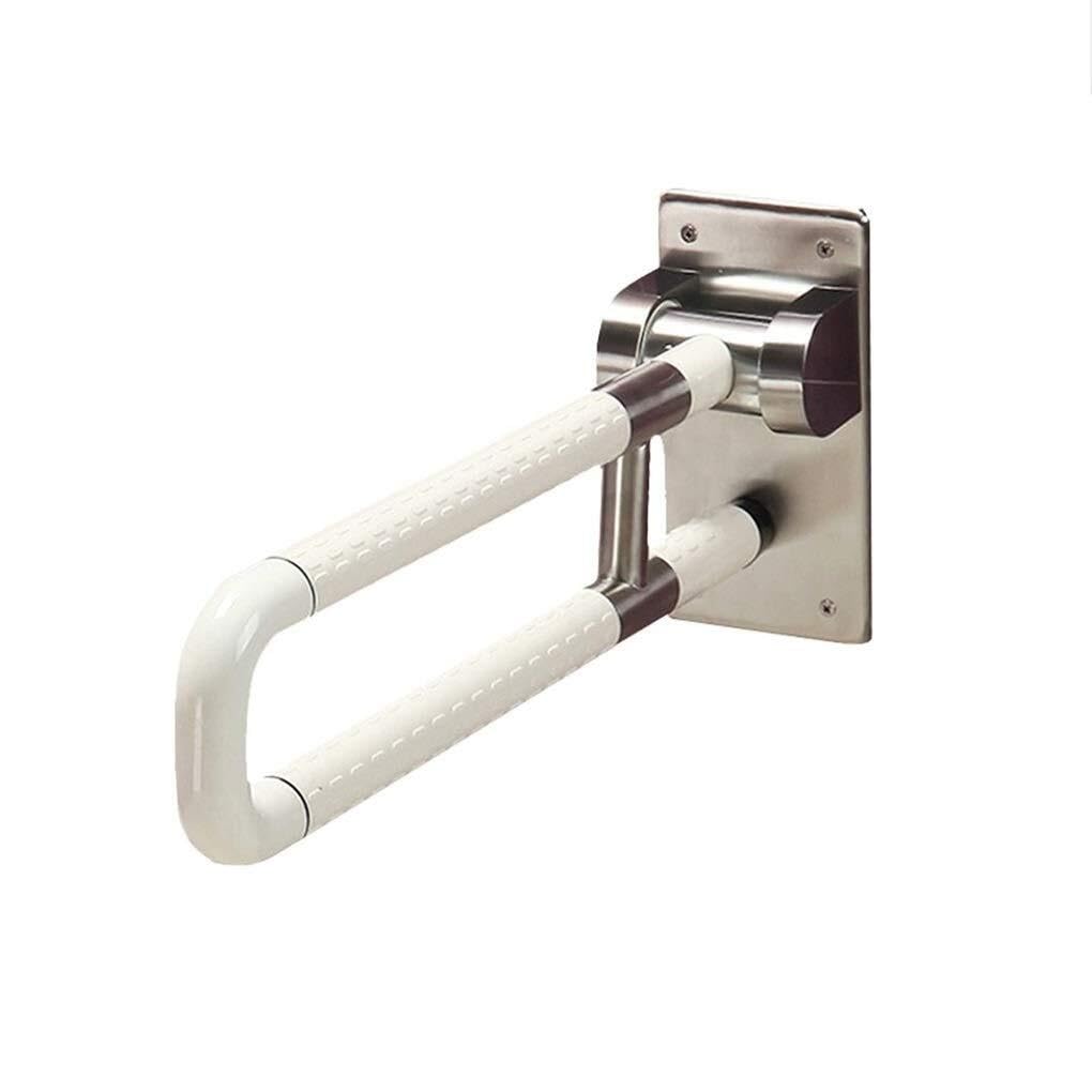 FKXSXAZ Shower Grab Bar Safety Support Rail For Bathrooms - Stainless Steel Handrail With Nylon Handle, Folding Design Elderly, Disabled Wall, Anti-skid Auxiliary Railing WC Bathtubs Toile