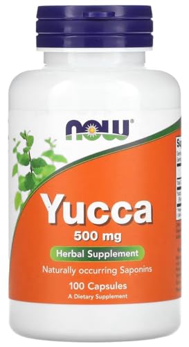 Now Foods - Yucca Extrakt | 500mg Hochdosiert, Unterstützt Verdauung und Gelenkgesundheit - 100 Kapseln