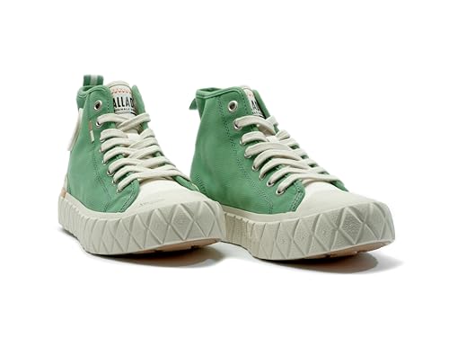 Image of Palladium Unisex Palla Ace Mid Organic Canvas Lace Up Sneaker