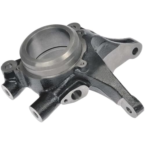 Image of Detroit Axle - Front Left Steering Knuckle for Hyundai 2005-2009 Tucson Kia 2005-2010 Sportage, Driver Side Steering Knuckle Assembly 2006 2007 2008 Replacement