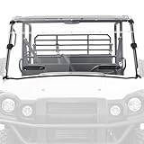 POKIAUTO Front Full Windshield for Kawasaki Mule Pro FXT DXT DX FX 2015-2025, 1/5' Thick Polycarbonate Clear Scratch Resistant Hard Coat Durable Poly Vented Window Accessories