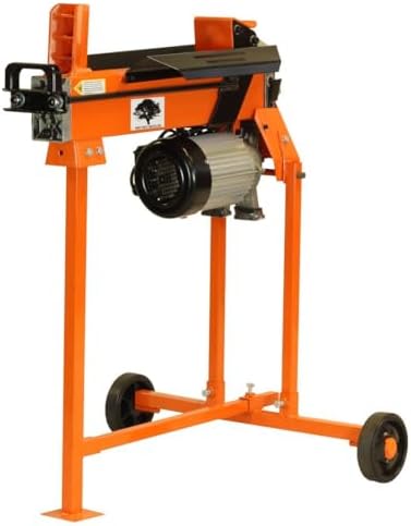 FM5T-TC Electric Log Splitter 5 Ton - 9 Second Cycle Time - Pre-Filled Ready for Use - UKCA/CE Compliant - Includes Workbench, Guard and T Stand
