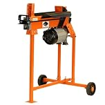 Forest Master FM5T-TC Electric Log Splitter 5 Ton - 9 Second Cycle Time - Pre-Filled Ready for Use - UKCA/CE Compliant - Includes Workbench, Guard and T Stand