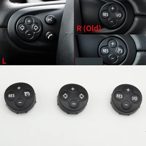 Botones de volante para MINI Cooper R56 R60, tapa de interruptor de control de volumen 2007-2014 4