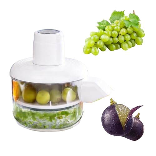 Advanced Electric Fruit Peeling Machine, Garlic Peeler, 3 in 1 Automatic Tool for Grapes, Tomatoes, and More - USB Rechargeable White Device