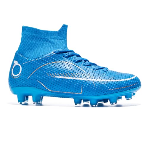 breooes Chuteiras de futebol para meninos, chuteiras infantis, chuteiras para treino ao ar livre, tê