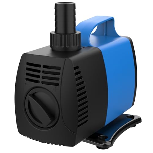 JAJALE 634 GPH Amphibious Submersible and Inline Water Pump - For Aquarium, Pond, Hydroponics, Fountain with Ceramic Shaft, 6.39 ft Lift, 35W