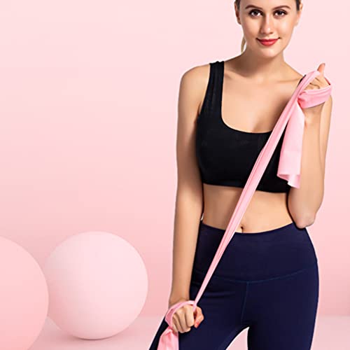 EXCEART 2Pcs Força Exercício Faixas da Resistência Antiderrapante Elástica Alongamento Bandas Rosa C