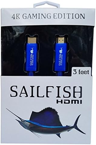 4K Ultra HD HDMI Cable Supports 2160p, 4K@60Hz, HDR, ARC with Cable Management Strap Compatible with Xbox Series S, Xbox One, PS5, PC, HDTV, Blu-Ray (3 Feet, Blue)