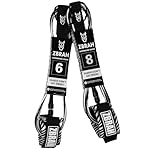 ZBrah Surf - Premium Surf Leash Biomimicry, Max Strength, Lightweight, for All Types of Surfboards. 7mm Thick (1/4") 6 and 8 Feet