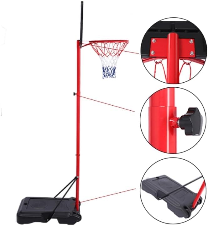 Portable Removable Adjustable Basketball Hoop