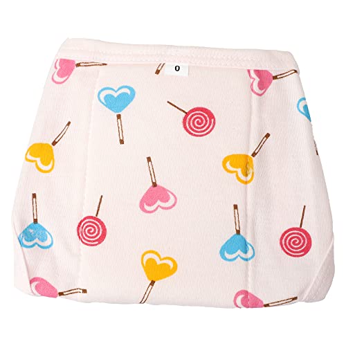 Image of Printed Cotton Hosiery Washable & Reusable U Shaped Adjustable Cloth Diaper With Insert Cushioned Padded Langot Nappy Tying Langot For Babies- Pack of 5 (Small, Multicolor)