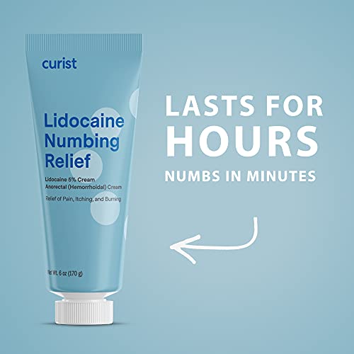 Curist WEB0100LIDO 5% Lidocaine Cream Maximum Strength Topical Pain Relief thumb #2