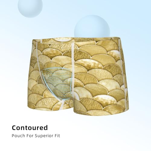 Boys' Cotton Boxer Brief Soft Underwear-Mermaid Fish Scale4