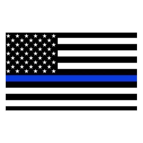 ION Graphics 5 Inch Thin Blue Line American Flag Support Police Vinyl Sticker Decal Size: 3x5 Inches