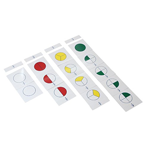Adena Montessori Nomenclature Cards for Large Fraction Skittles