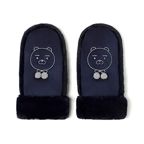 KAKAO FRIENDS Official- Women's Faux Fur Cuff Winter Mittens