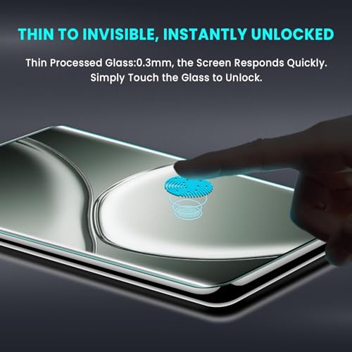 Image of SHILD - (Pack of 1 Curved Tempered Glass Screen Protector for Realme GT 6 / Realme GT 6T | UV Full Adhesive Glass | 9H Hardness | HD Clarity | Fingerprint Sensor Compatible