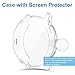 EZCO 3-Pack Screen Protector Compatible with Samsung Galaxy Watch Active 2 40mm 44mm (Not for Galaxy Watch 4), Plated Soft TPU Case Full Coverage Screen Protective Cover Bumper for Active 2 Watch