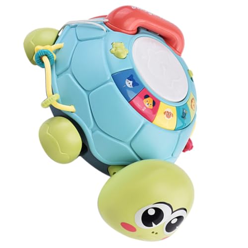Tortue Musicale Rampante Téléphone Factice Sonore d'Éveil
