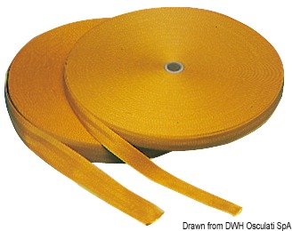 Sangle nylon couleur or Osculati 30 mm idéale pour vos sorties en mer en voilier