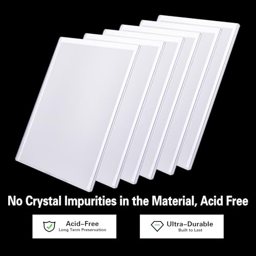 10ct Silver-Age Comic Book Toploaders - Crystal Clear Comic Book Top loaders, Premium PVC Comic Book Topload, Hard Plastic Comic Book Holders, Protection for Display, Storage, Collection