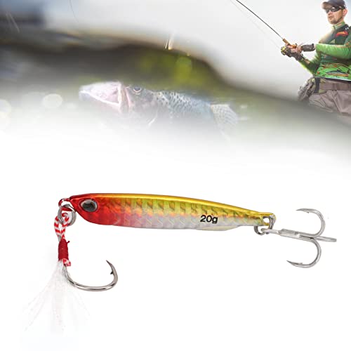 Kunstaas, 20g dubbele haken vissen lokken metaal draagbaar voor meer - Image 5