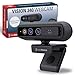 Produktbild freeVoice Vision 340 Webcam I USB-Webcam für Videokonferenzen I Autofokus-Webcam mit 2k Auflösung & 92° Sichtfeld I Kompatibel mit Windows Hello-Technologie I Webcam mit Mikrofon & Linsenabdeckung
