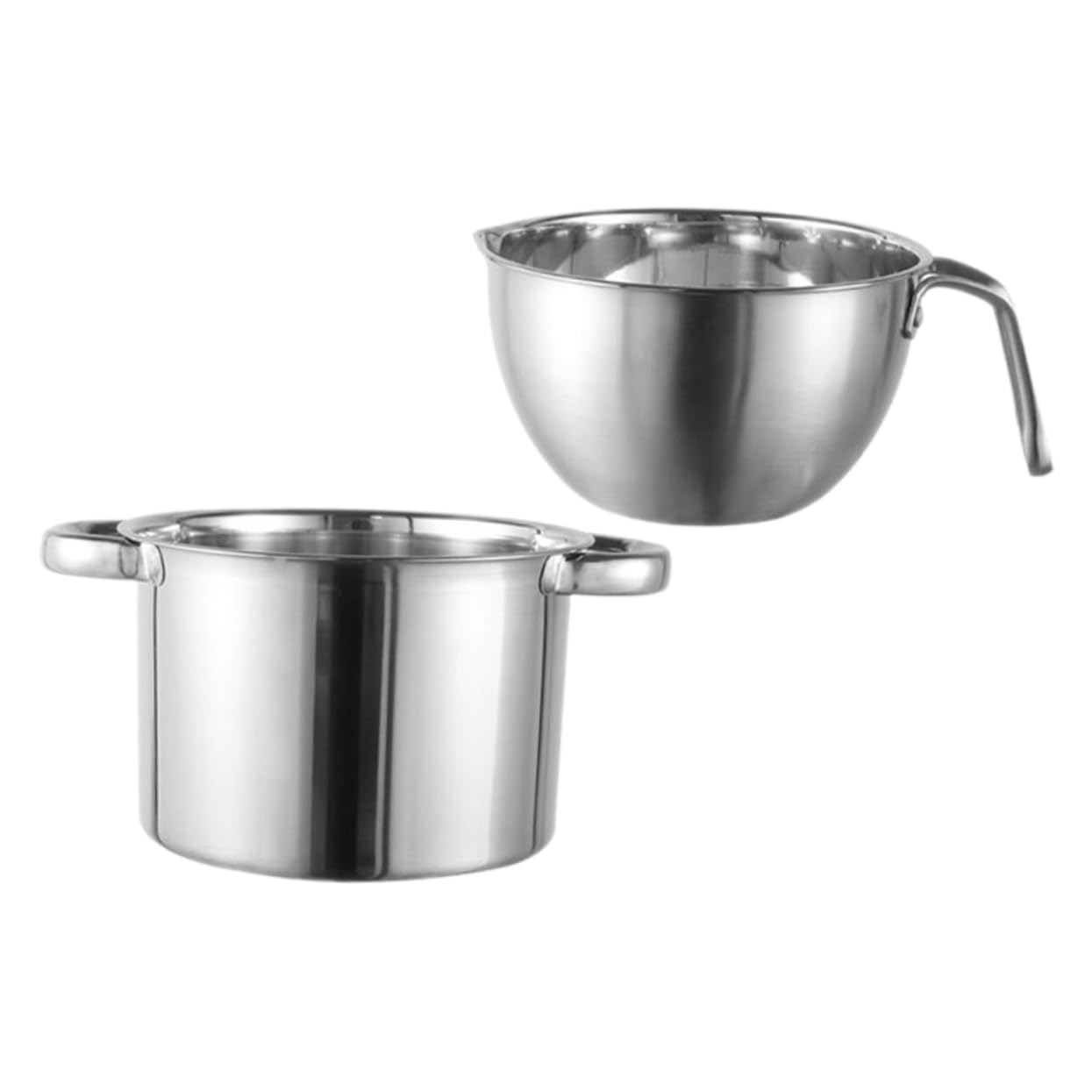 COLLBATH 1set Stainless Steel Melting Pot Cheese Heating Pot Dual Boiler Design for Baking Desserts and Sauces
