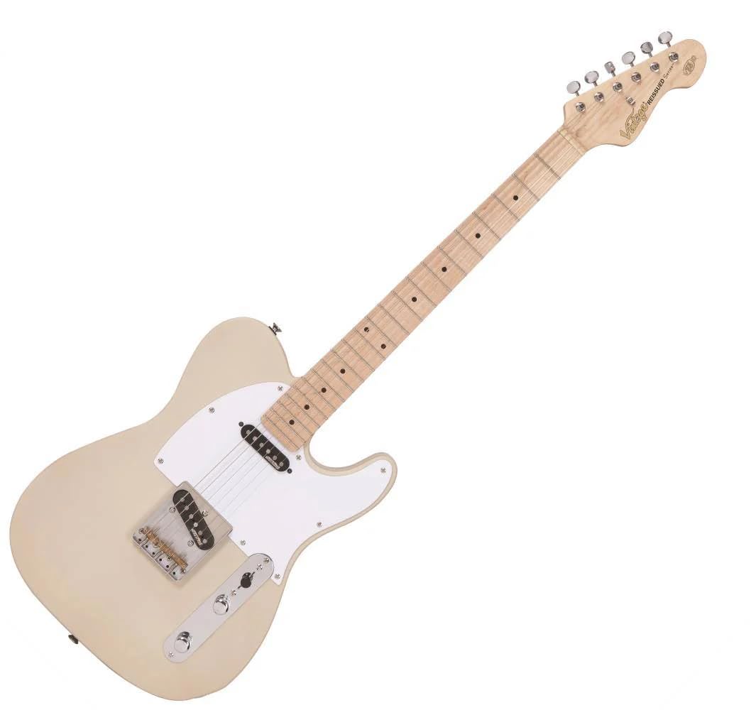 Vintage V58 Jerry Donahue ReIssued Electric Guitar - Ash Blonde