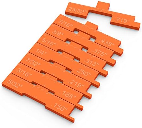 Router Table Set Up Bars, 3 in 1 Precision Setup Blocks Height Gauge Set, Perfect for Router Tables Saw Gauges Woodworking Tools (8 Pcs)