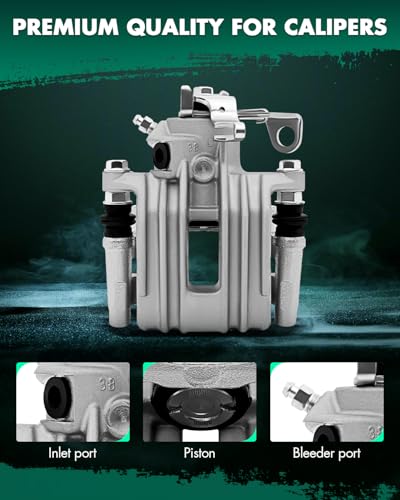 Image of SCITOO 19B2571 19B2570 Rear Left & Right Disc Brake Calipers Assembly w /Bracket For Audi For TT 2000,For Volkswagen For Beetle 1998-2000,For Volkswagen For Golf 1999,For Volkswagen For Jetta 2000