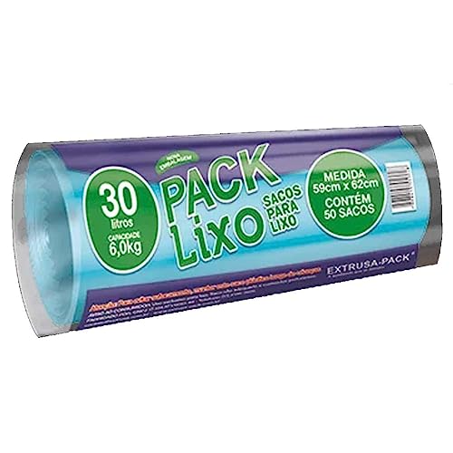 PACK LIXO ECONÔMICO AZUL 30 LITROS