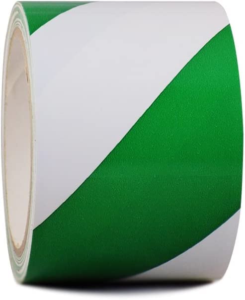Juzr Waterproof Reflective Safety Tape Roll 2 inch, 30 Meters | Green White Striped Floor Marking Tape Hazard Caution Warning Tape Auto Truck Safety Sticker Strips (B0B688CYY9) Amazon Price History, Amazon Price Tracker