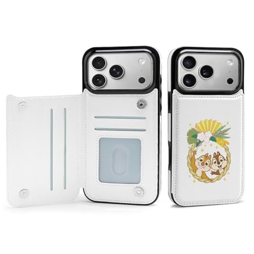 iPhone 17 Pro Max 用 ケース 手帳型 チップとデール アイフォン17用 対応 スマホケース Case 財布型 カード収納 携帯ケース おしゃれ