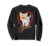 Siete proprietari di un simpatico Yorkshire Terrier? Ecco un adorabile disegno di Yorkshire con Yorkshire Terrier con fiocco e grande cuore.