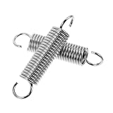 WOONEKY 2 piezas Gancho Resorte para Hamaca Gancho Resistente para Silla Colgante Instalación Fácil y Ajustable Material Duradero para Uso Multifuncional