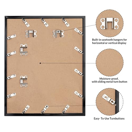 LaVie Home 28x40 Picture Frame for Wall Display, 28x40 Black Picture Frame with HD Plexiglass, 28 x 40 Poster Frame 1 Pack, Display Frame for Vertical or Horizontal, Classic Collection