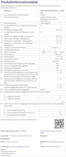 Philips Smart TV 75PUS7009/12 4K Ultra HD 75" LED HDR