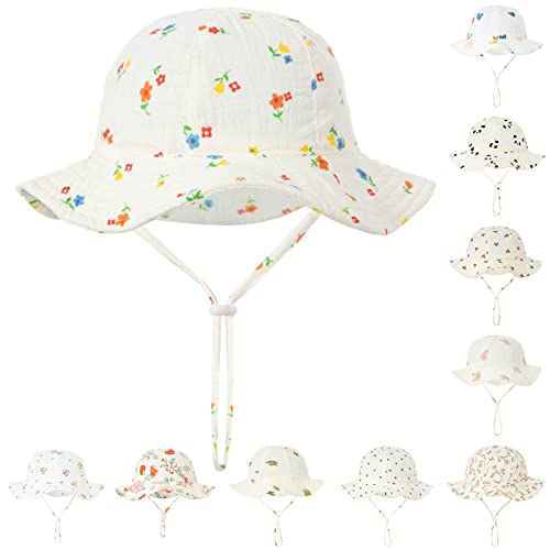 # Infant Cap Girls Boys Spring Autumn Outdoor Shade Cartoon Prints Sunscreen Hat Fisherman Hat (Orange, One Size) #TOP1