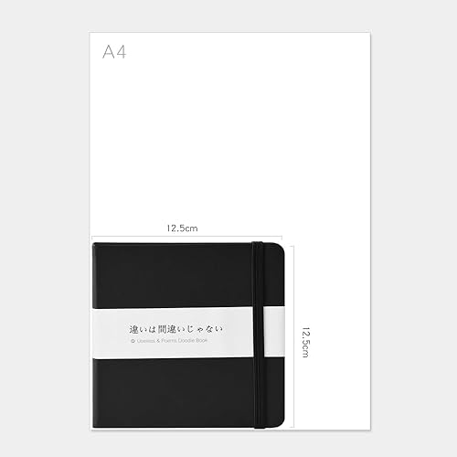 Miniatura 2 de Mifuner Cuadernos pequeños cuadrados 5x5 80gsm con páginas en blanco, libros de bocetos, diario de viaje, bolsillo, tapa dura, cuaderno de pintura,