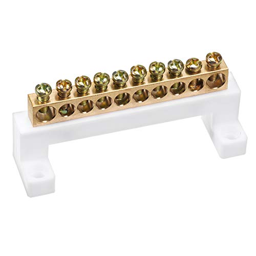 Barre de jonction pour bornes 10 positions uxcell pour connexion bloc terminal