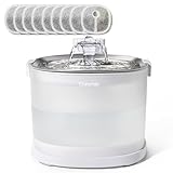 Cheerble E1+ 猫自動給水器 水飲み器 ポンプレス磁力給水 コードレス 100%漏電なし スマートセンサー感知 楽々洗浄 組み立て簡単 2つの給水モード 大容量2L 静音 交換用フィルター9個付き