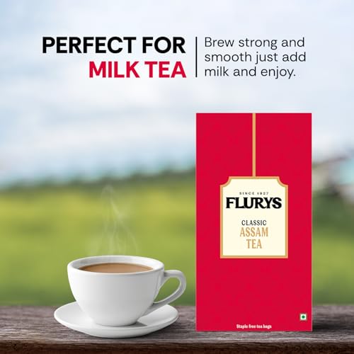 Image of Flurys Classic Assam 100 Teabags | Bold & Full-Bodied Black Tea from Assam | Rich Aroma & Strong Flavour (Pack of 3)