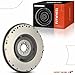 A-Premium Clutch Flywheel Compatible with - 2001-2007 - Chevrolet Silverado 1500 2500 3500 & GMC Sierra 2500 HD, Sierra 3500 Classic, 4.8L 6.0L, 6 Bolt Holes, 168 Teeth, Manual Transmission
