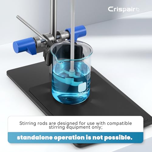 Image of 2-Pack PTFE Stirring Rod Set with Propeller & Paddle Blades - Chemical-Resistant Lab Mixing Tools for Precision Stirring, Dissolution, and Homogenization - Ideal for Lab and Industrial Use
