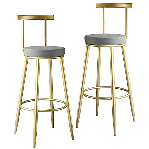 Tabouret de bar sans accoudoir gris gain de place pour table haute et bar